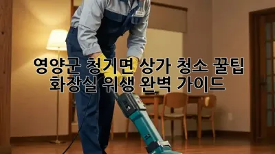 영양군 청기면 상가 청소 꿀팁🍯: 화장실 위생 완벽 가이드!