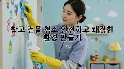 학교 건물 청소: 안전하고 쾌적한 환경 만들기