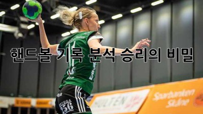 핸드볼 기록 분석: 승리의 비밀