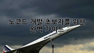 노코드 개발: 초보자를 위한 완벽 가이드